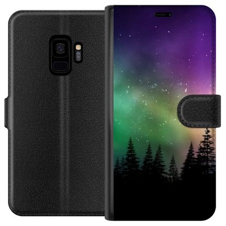 Kompatibelt Plånboksfodral till Samsung Galaxy S9 Northern Lights