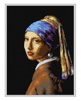 Broderikit Tavla efter Jan Vermeer – Flicka med pärlörhänge