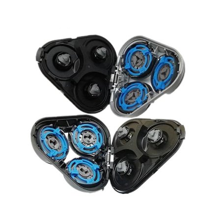 Reservedele Shaverhoved til Philips S5000 S5370 S5571 S5420 S5140 S5078 S5077 S5050 S5082 Elektrisk Barberblad-Sort