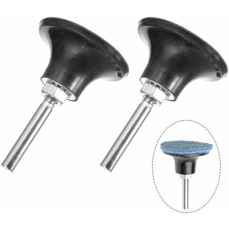 2 stk. 50 mm pudeholder rullelås holder slibepolering dorn hurtigskift slibemaskine tilbehør med 6,35 mm skaft til roterende værktøjsslibning Polis