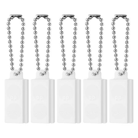 Healifty 5 stk Hørselsapparat Batteriholder Plast Oppbevaringsveske Etui Batteri Caddy Med Nøkkelring IC