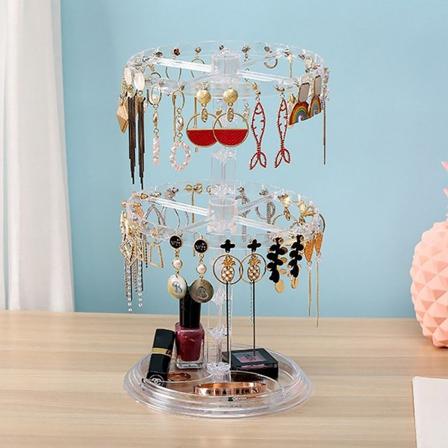 Øredobbhenger Swivel Smykker Display Stand Colle - Perfet Transparent one size