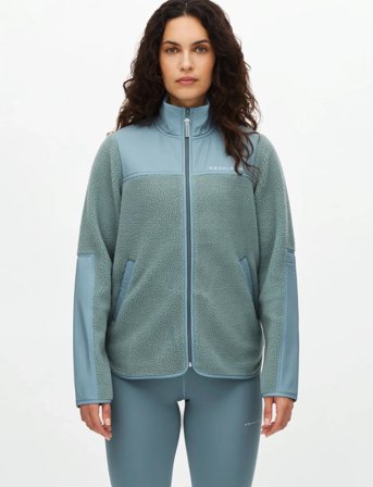 Röhnisch Phoebe Pile Jacket - Khaki green - XL