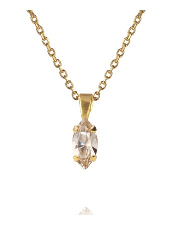 Caroline Svedbom Petite Navette Necklace - Gold - ONE SIZE
