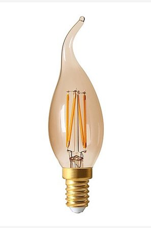 Jotex - ELECT LED FILAMENT valonlähde 35 mm E14 Kulta - Osta E14 Jotex