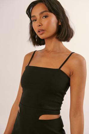 Handpicked x NA-KD Haut bandeau - Débardeurs - Noir - X-Large