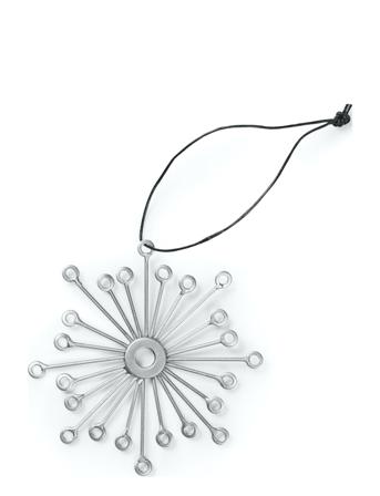 Snefnug Home Decoration Christmas Decoration Christmas Baubles & Tree Accessories Sølv Nordstjerne
