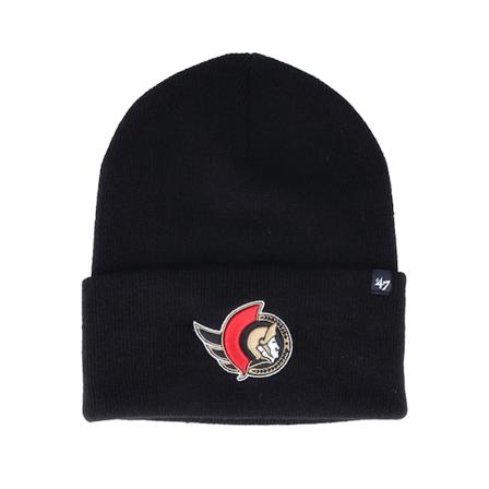 47 Brand - NHL Noir cuff Bonnet - Ottawa Senators Haymaker Black Cuff @ Hatstore