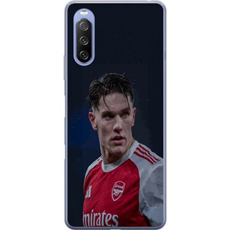 Kompatibelt Mobildeksel til Sony Xperia 10 III Lite Pastellregnbue med hvite stjerner og myk fargeovergang i drømmende himmeldesign