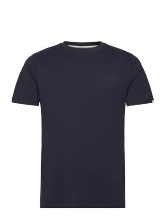 Akrod S/S Tee Noos - Gots Tops T-Kortærmet Skjorte Navy Anerkjendt
