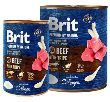Brit Premium by Nature Beef with Tripes märkäruoka, 400g