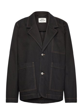 Mads Nørgaard Dyed Denim Denny Jacket - Black - 38