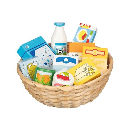 Matvaror av trä 10 delar - Lyreco - Skola och förskola - Lekmaterial - Kök och matlek