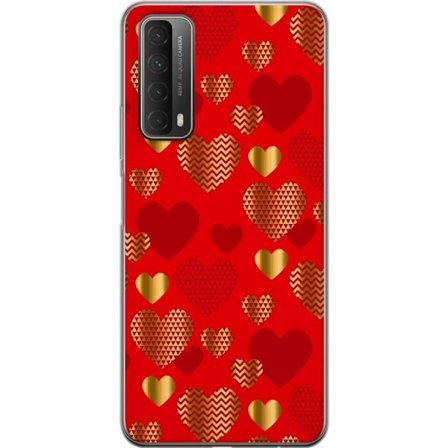 Kompatibelt Mobildeksel til Huawei Huawei P smart 2021 GoldenHearts