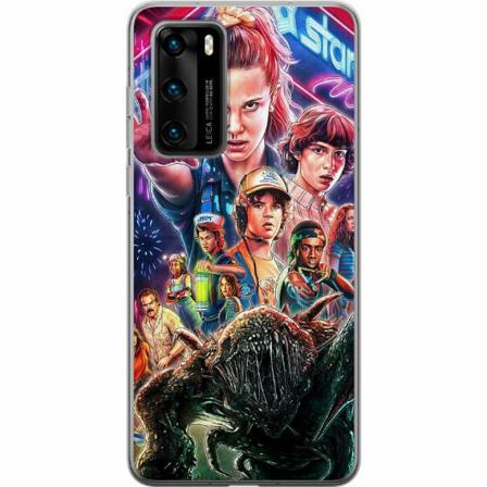 Huawei P40 Genomskinligt Skal Stranger Things