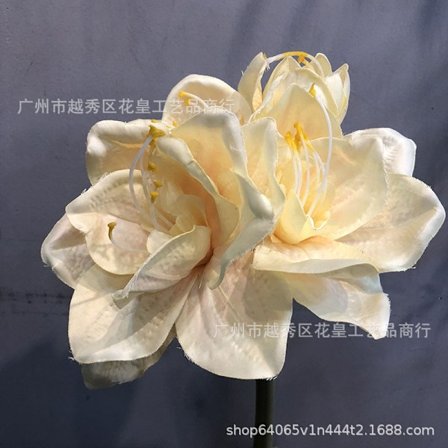 4 Hoveder Amaryllis Kunstige Blomster til Bryllup Hjemmeindretning