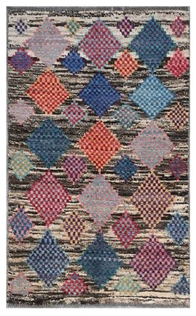 Moroccan Berber - Afghanistan 86X142 Brun/Svart Ull, Afghanistan