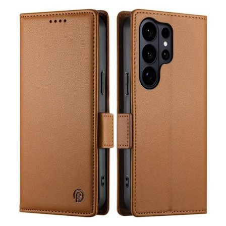 ABEEL Samsung Galaxy S26 Ultra Plånboksfodral Konstläder - Brun