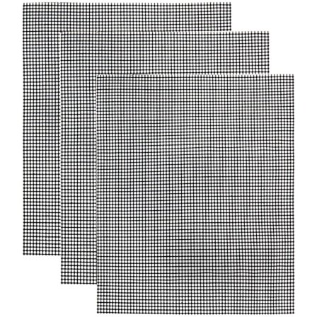 INF Grillnett/grillmatte Non-stick Svart 3-pakning