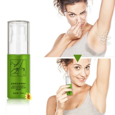 Sommar Underarm Body Odor Deodorant Spray Naturlig Växt Antiperspirant Spray