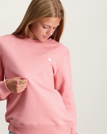 Calvin Klein MONOGRAM MINI BADGE CREWNECK Rosa Genser Jente - Kids Brand Store