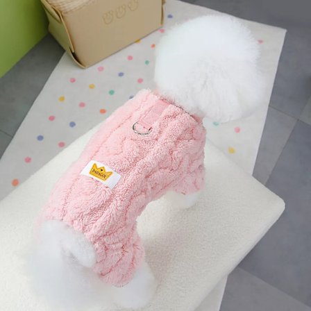 Varm Fleece-Tröja för Hundar, Vinteroverall, Jumpsuit, Kläder, Pyjamas för Valpar