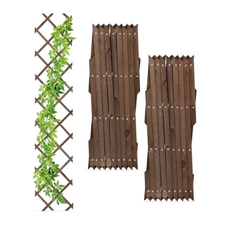 Infällbar spaljé i trä, set om 3