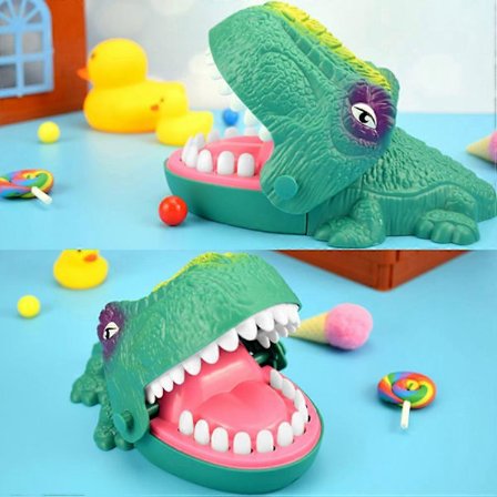 Dinosaur Bid Finger Spil Legetøj Dinosaur Tandlæge Sjovt Fest Brætspil Dinosaur Tænder Spil Legetøj til Børn