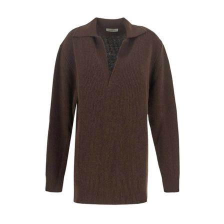 Laneus, Long Knitwear Bruin, Dames, Maat:S