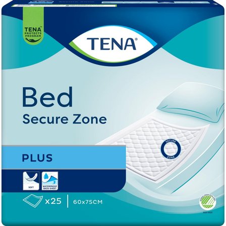 TENA Inkoskydd Bed Plus 60x75cm 25/fp - Lyreco - Sjukvård och omsorg - Diagnos och behandling - Inkontinensunderlägg