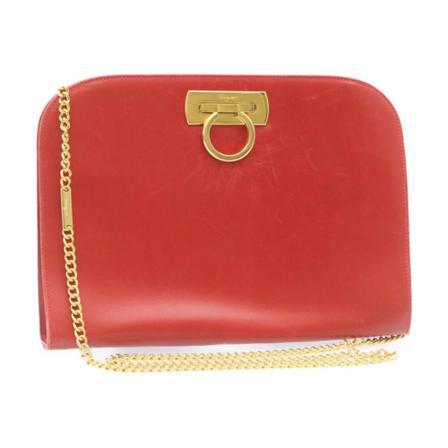 Salvatore Ferragamo Pre-owned, Shoulder Bag Rood, Dames, Maat:ONE Size,leer