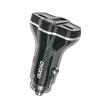 Dudao 78W biloplader med USB-C PD og 2xUSB-A QC