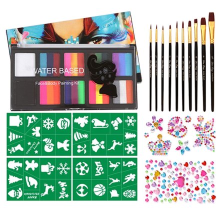 Barnesminke, delt kakepalett, ansiktsmaling