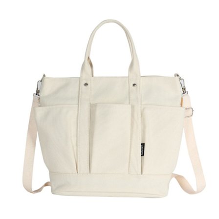 Mulepose Tasker Skuldertaske HVID