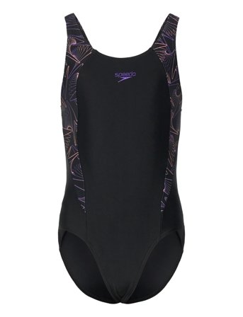 Speedo Girls Hyperboom Splice Muscleback - Black - 128