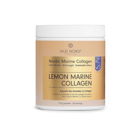 Vild Nord Lemon Marine Collagen 170 g, Helse & Madvarer, Kollagen, Kollagenpulver