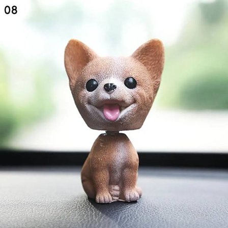 Auton kojelaudan koriste nyökkäävät pennut lelut liikkuva pää koira koristeet auton Bobblehead koira lelu Wobble liikkuva pää nuket auto koti huone ~ 