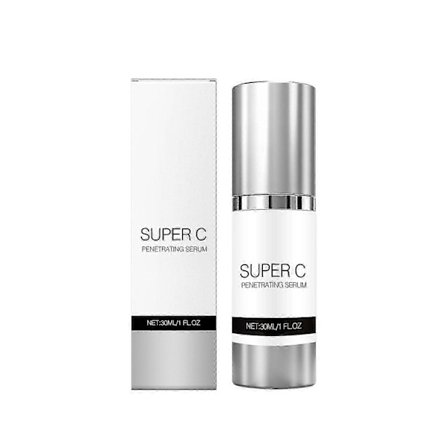 Super C Serum for moden hud - Alt-i-ett vitaminformel hydrerer, strammer opp, løfter, glatter ut, målretter mot aldersflekker, rynker, 30 ml
