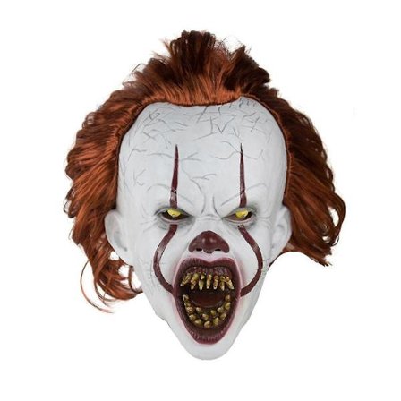Pelottava It Pennywise Ryömivä Klovninaamio, Cosplay & Koristelu Halloween-juhlatarvikkeet Ulkonevat Hampaat