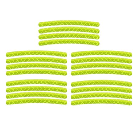 20 stk. Reflekterende Bilhjul Fælg Klistermærker Universal Solbeskyttelse Vandtæt Nat Sikkerhedsadvarsel