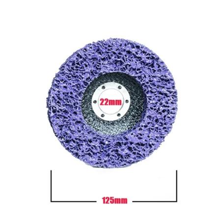 Metalrustfjernelse Rustfrit stål Afrustning LILLA 125X22MM Purple 125x22mm