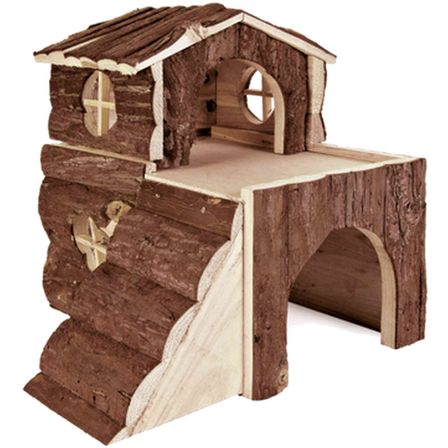Trixie - Natural Living Bjork House i naturlig tre Brun 31 x 28 x 29 cm - Smådyr - Hus & Burinteriør - Kaninhus og smådyrhus - ZOO.no