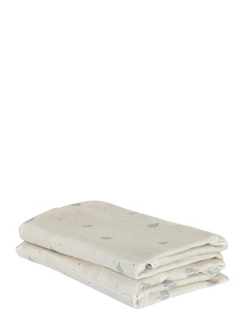 Nuuroo Josefine Bamboo Muslin Cloth 2-Pack - Beige - ONE SIZE