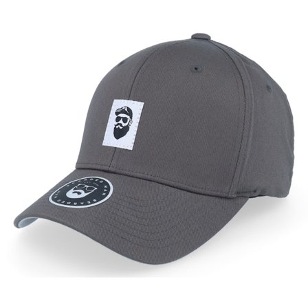 Bearded Man - Cinza flexfit Boné - Cap Man Woven Dark Grey Flexfit @ Hatstore