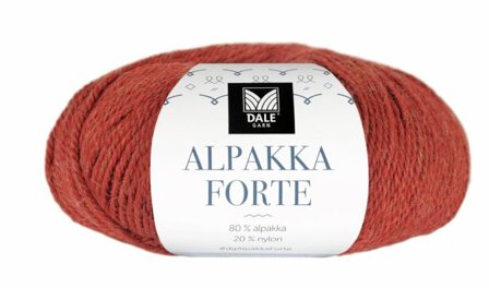 Dale Garn Alpakka Forte Varm-Terracotta-Melert 703, 50g