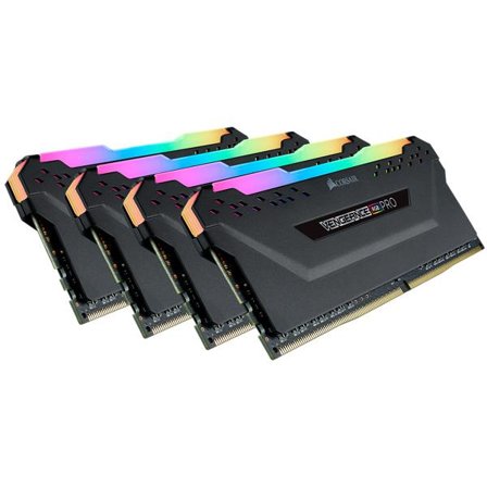 Corsair Vengeance RGB PRO - DDR4 - sett - 32 GB: 4 x 8 GB - DIMM 288-pin - 3200 MHz / PC4-25600 - ikke-bufret