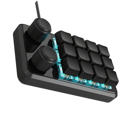 Programmerbar Mekanisk Makroplatta med 12 Tangenter och Typ C-kabel för Spelare