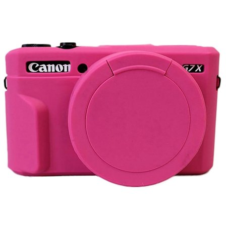 Silikon Avtagbart Linsskydd För Canon G7x Mark ii Magneta