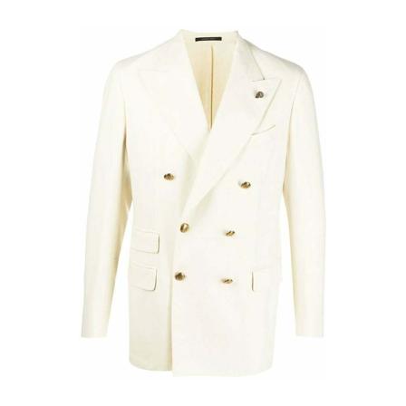 Gabriele Pasini, G. Pasini Jackets White Wit, Heren, Maat:M
