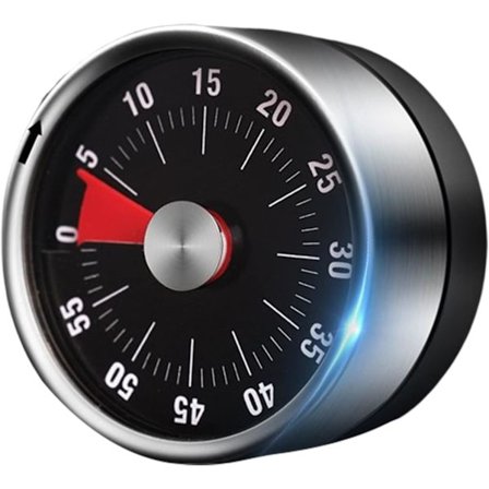 Basics mekanisk och magnetisk timer (svart), Magnetisk Timer Maxi